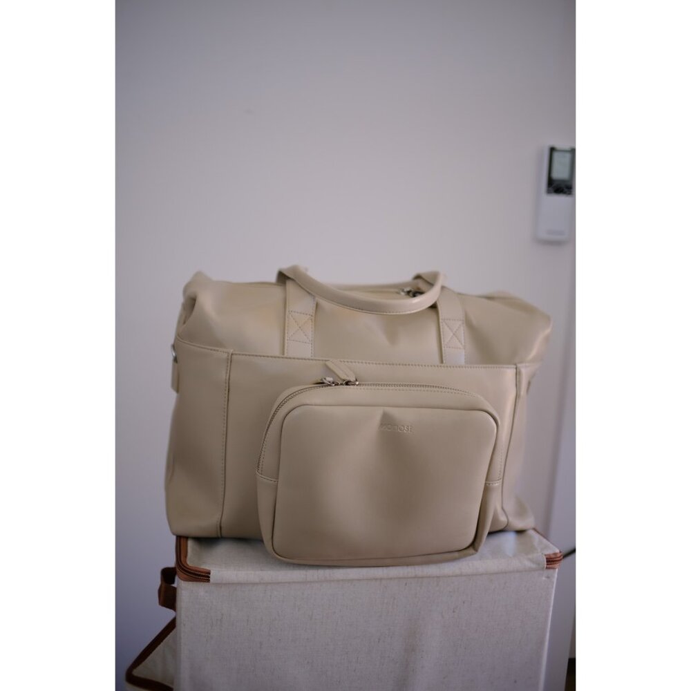 Monos Metro Duffel, Vegan Leather, Ivory